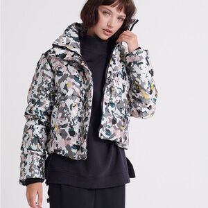 Jacquard Puffer Jacket